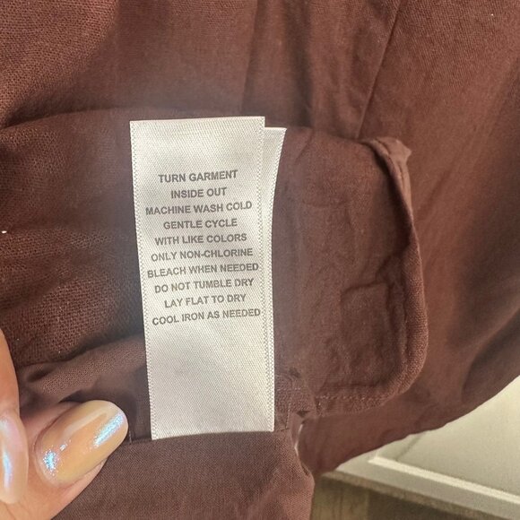 Chocolate Brown Chain Detail Halter Midi Eloquii Dress 16 - Picture 13 of 14